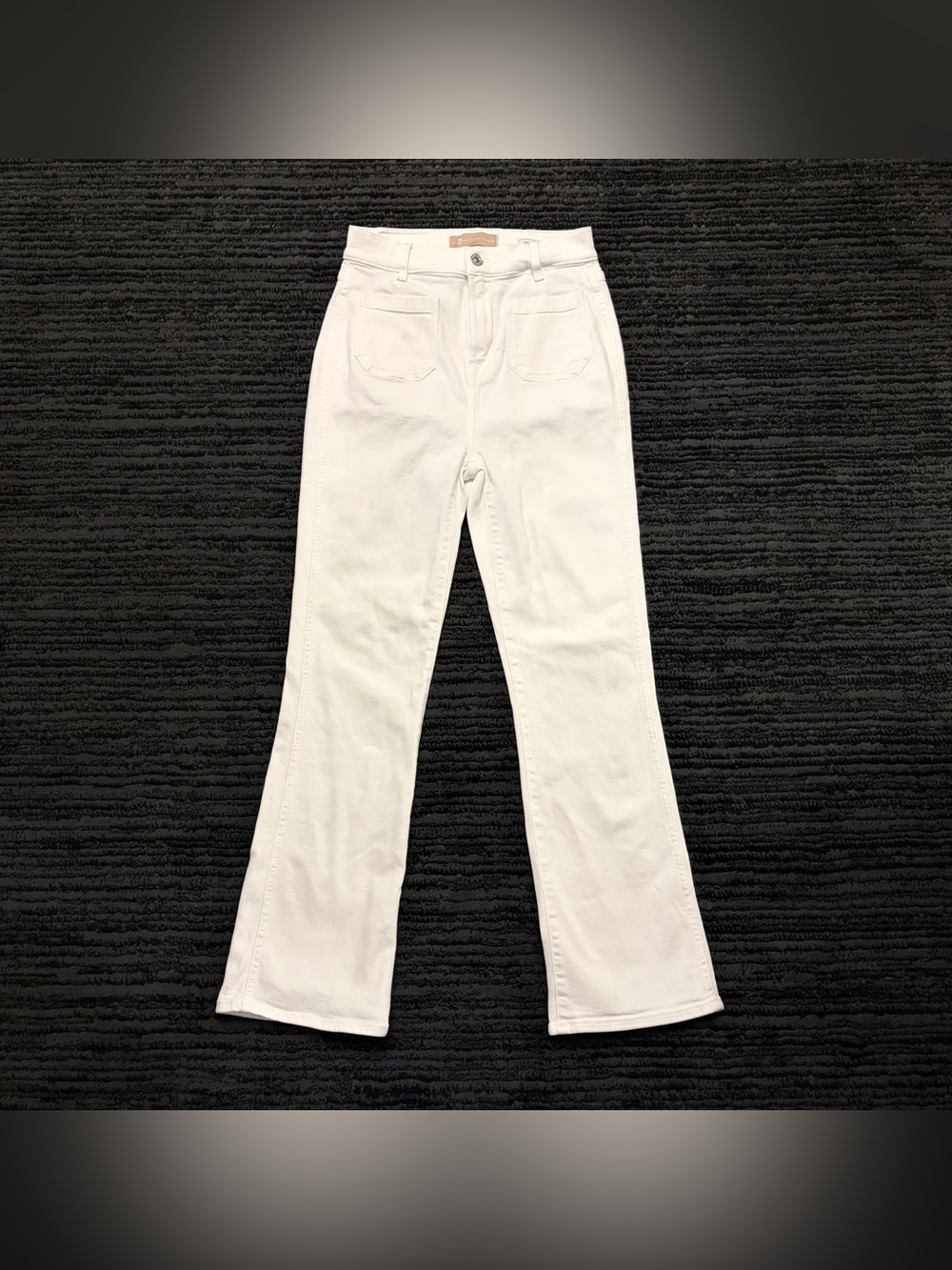7 For All Mankind High Waist Slim Kick Love Again Patch Pocket Jeans